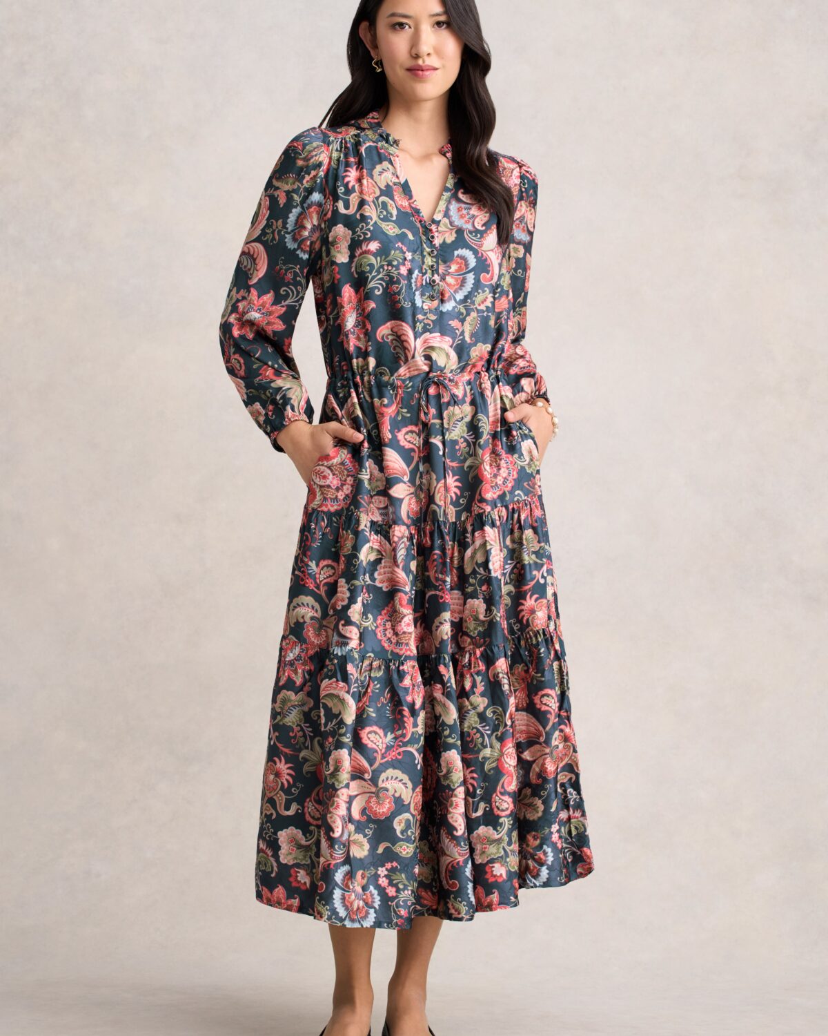 Printed Jacquard Dress - Tapestry Print