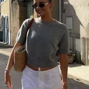 Short Sleeve Knit Top
